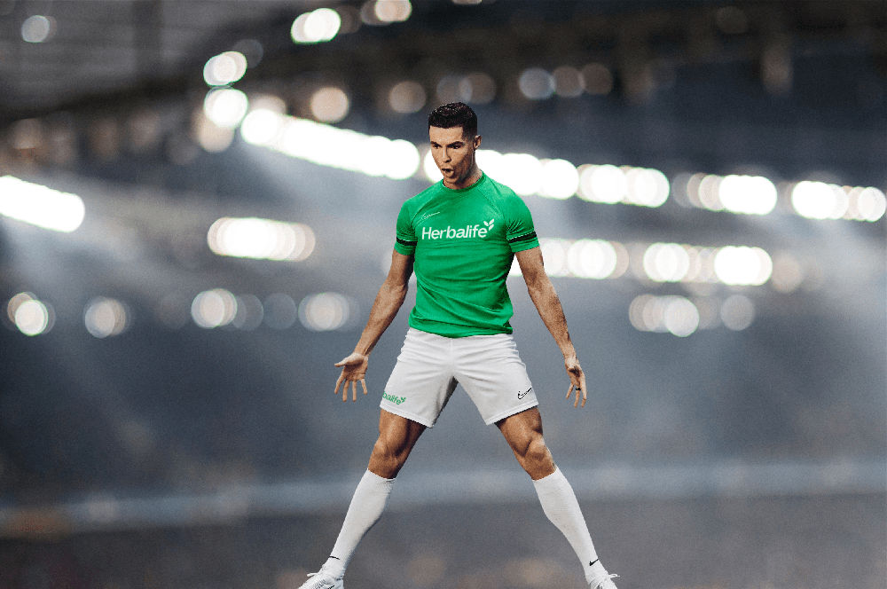 A Herbalife által szponzorált sportoló Cristiano Ronaldo
