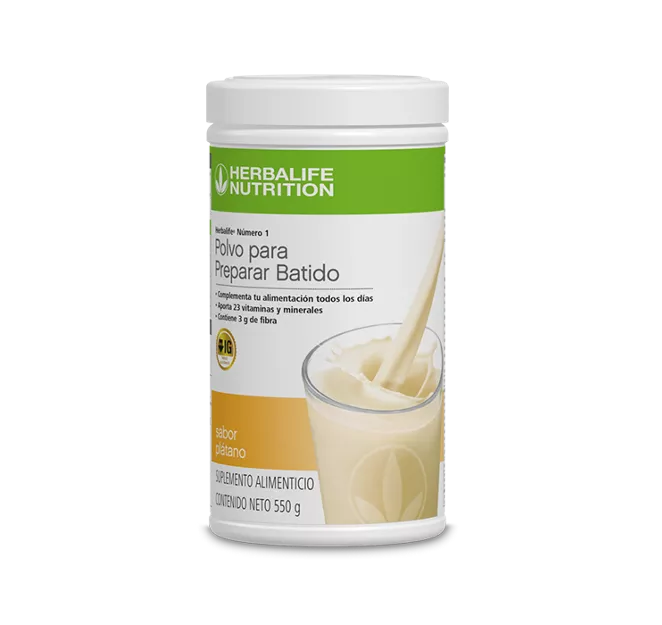 Herbalife Numero 1 Polvo para Preparar Batido sabor platano 550 g