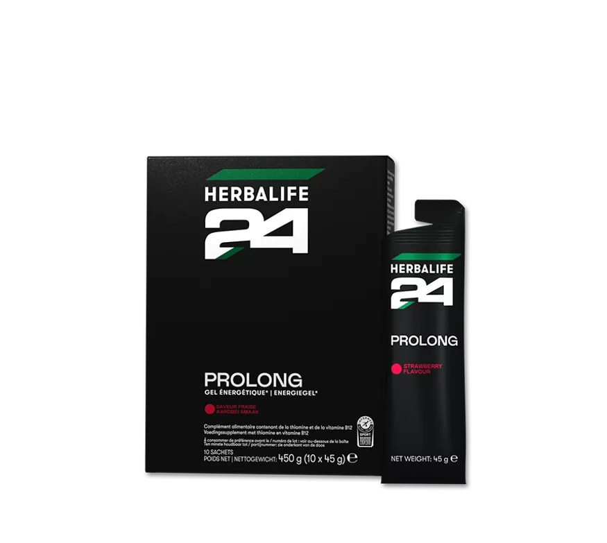 Herbalife24 Prolong Energiegel Aardbei 10 zakjes