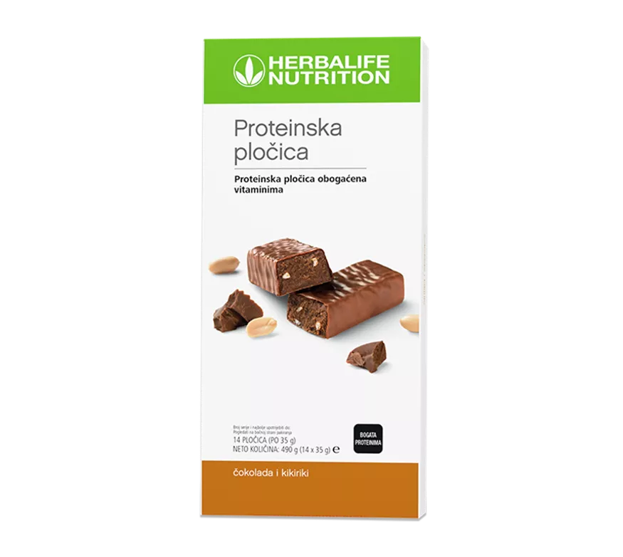 Herbalife Proteinska pločica Čokolada i kikiriki 14 pločica