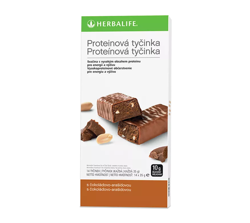 Herbalife Proteinová tyčinka	Čokoláda a arašídy	14 tyčinek