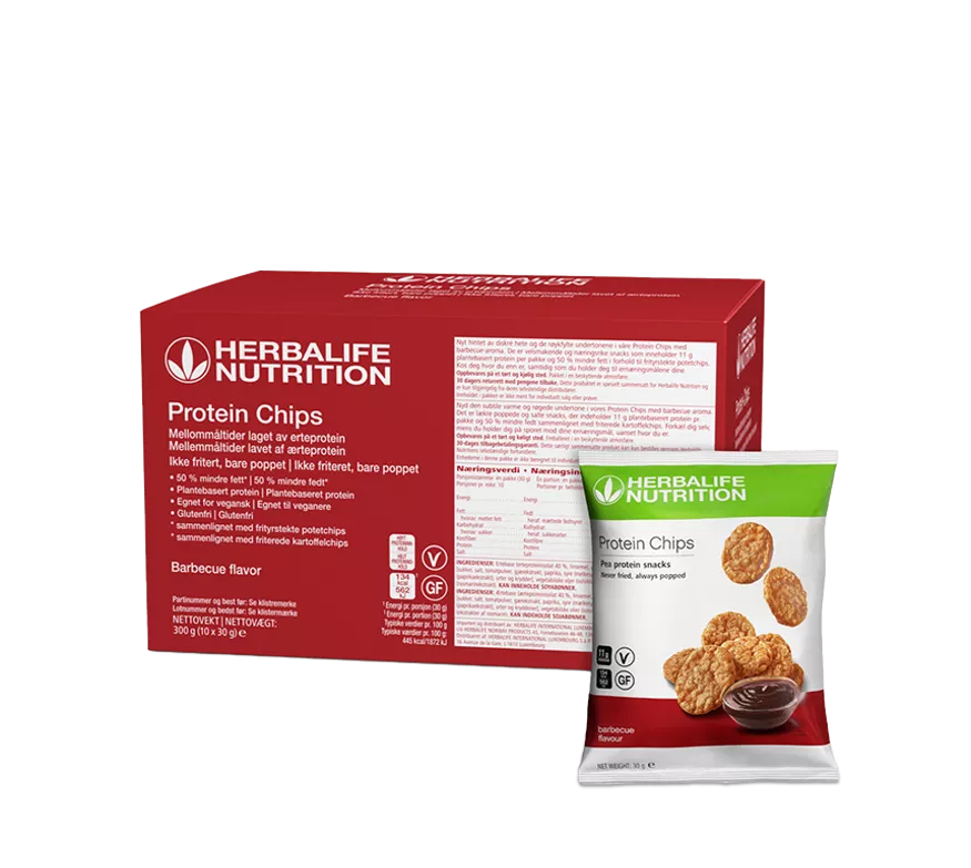 Herbalife Protein Chips Barbecue 10 pakker