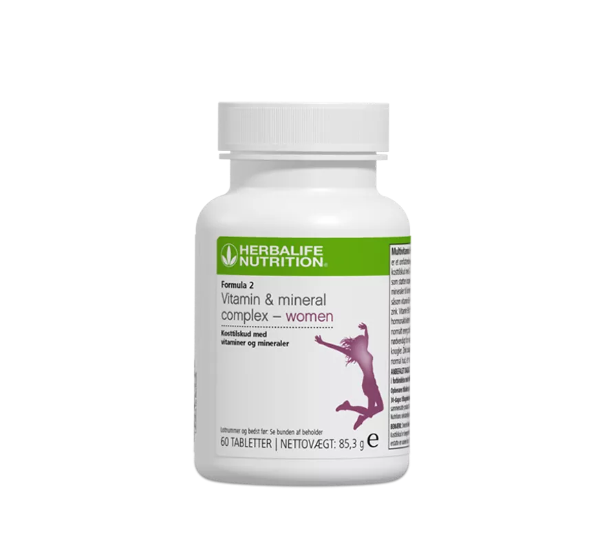 Herbalife Formula 2 Multivitamin og mineraler kvinder 60 tabletter