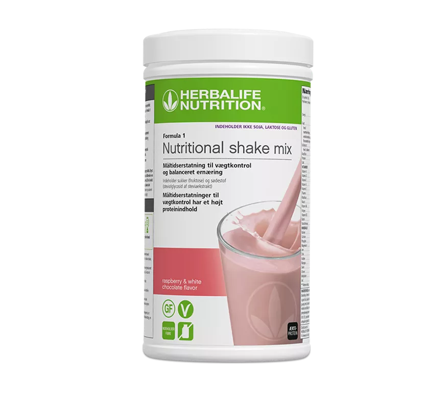 Herbalife Formula 1 Nutritional shake mix Raspberry og white chocolate 500 g