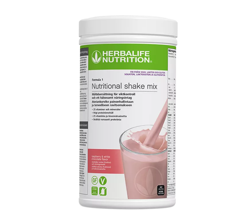 Herbalife Formula 1 Nutritional shake mix Raspberry ja white chocolate 500 g