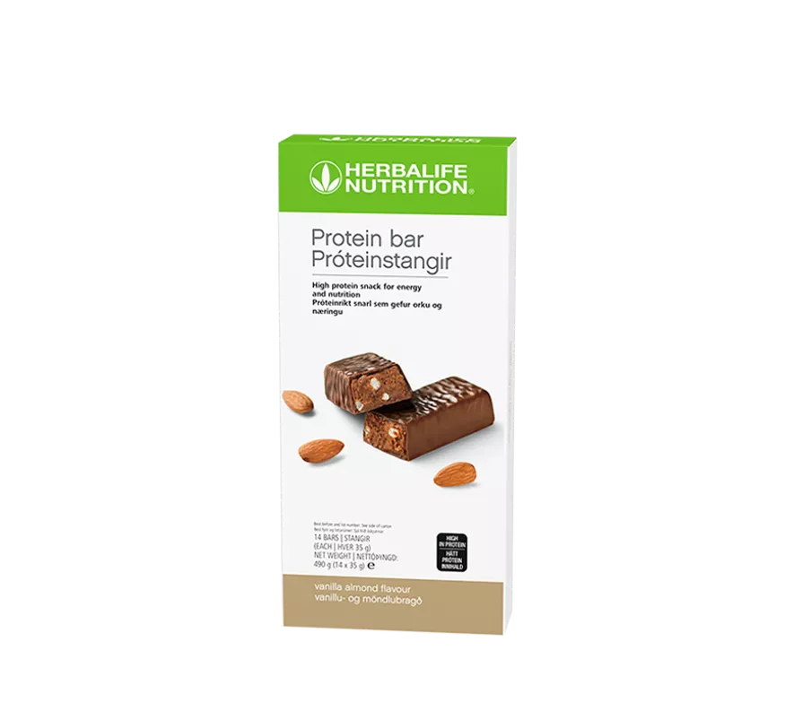 Herbalife Protein Bar Vanilla Almond 14 Bars