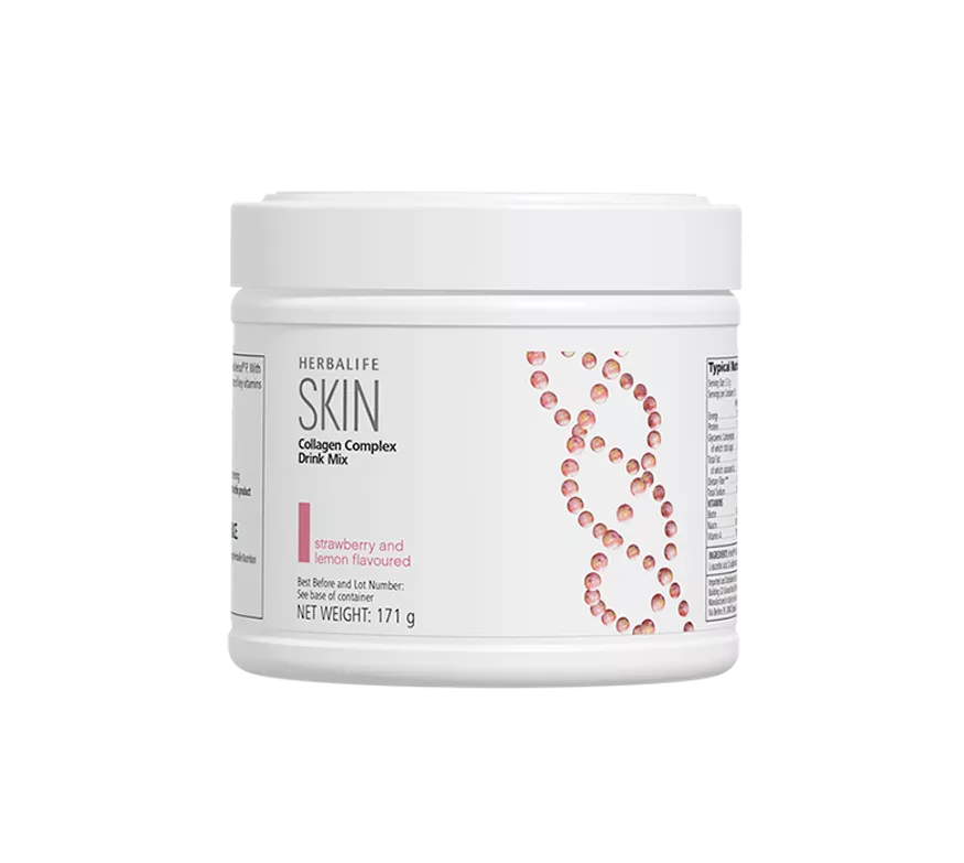 Herbalife SKIN Collagen Complex Drink Mix Strawberry And Lemon Flavoured 171g