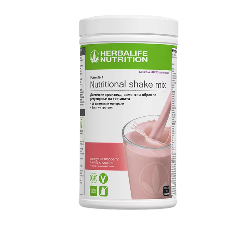 Herbalife Formula 1 Nutritional shake mix Raspberry и white chocolate 500 g