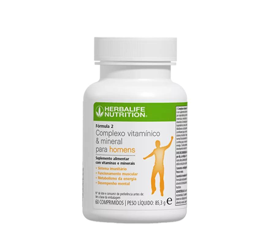 Herbalife Fórmula 2 Complexo Vitamínico & Mineral para Homens 85,3g