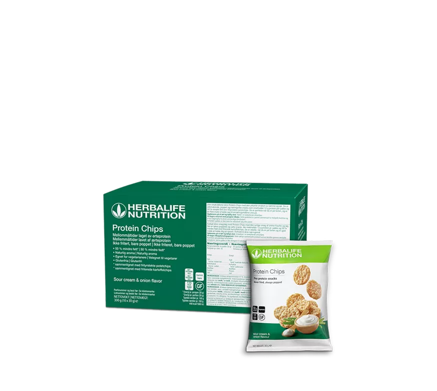 Herbalife Protein Chips Sour cream och onion 10 paket