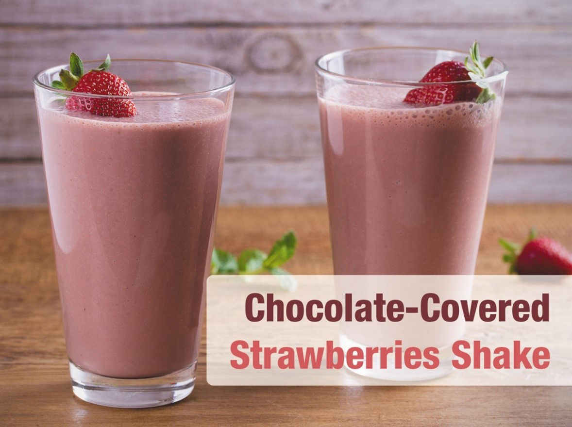Chocolate-Covered Strawberries Shake