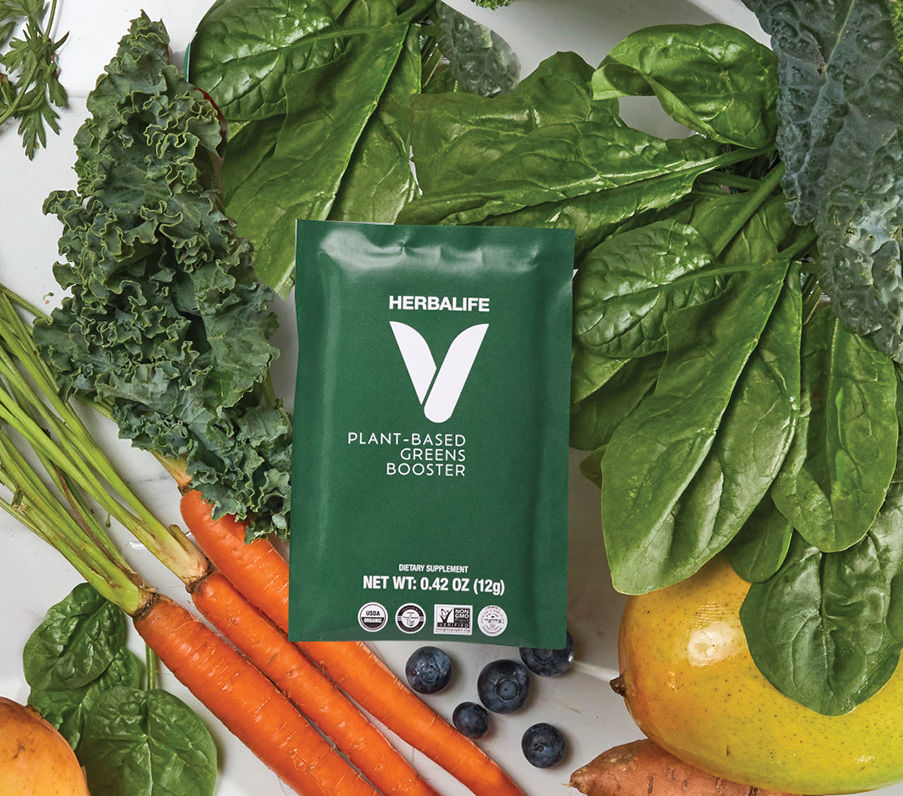 20 organic fruits and vegetables. One convenient, on-the-go packet.